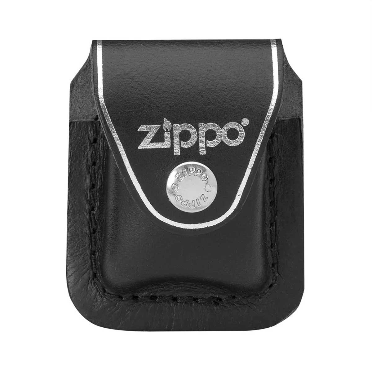 Zippo ジッポー レザーケース 革 ベルト クリップ ブラック 持ち運び用 LPCBK