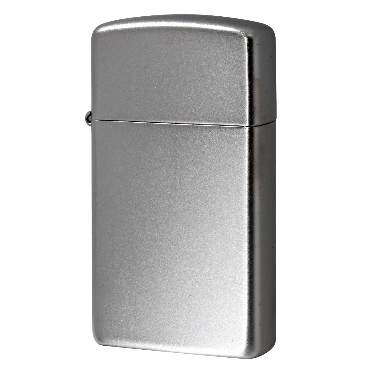 Zippo ジッポー スリム 無地 サテンクローム Satin Chrome Slim No.1605 メール便可