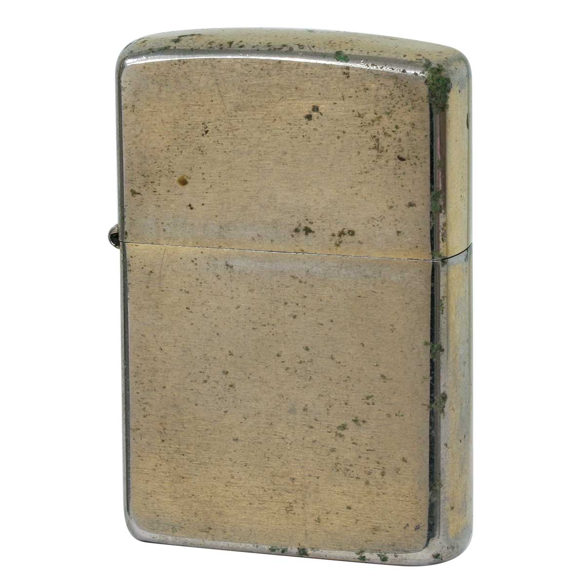 絶版/ヴィンテージ Zippo ジッポー 中古 1974年製造 ブラッシュドクローム 金メッキ  [C]使用感あり傷汚れあり