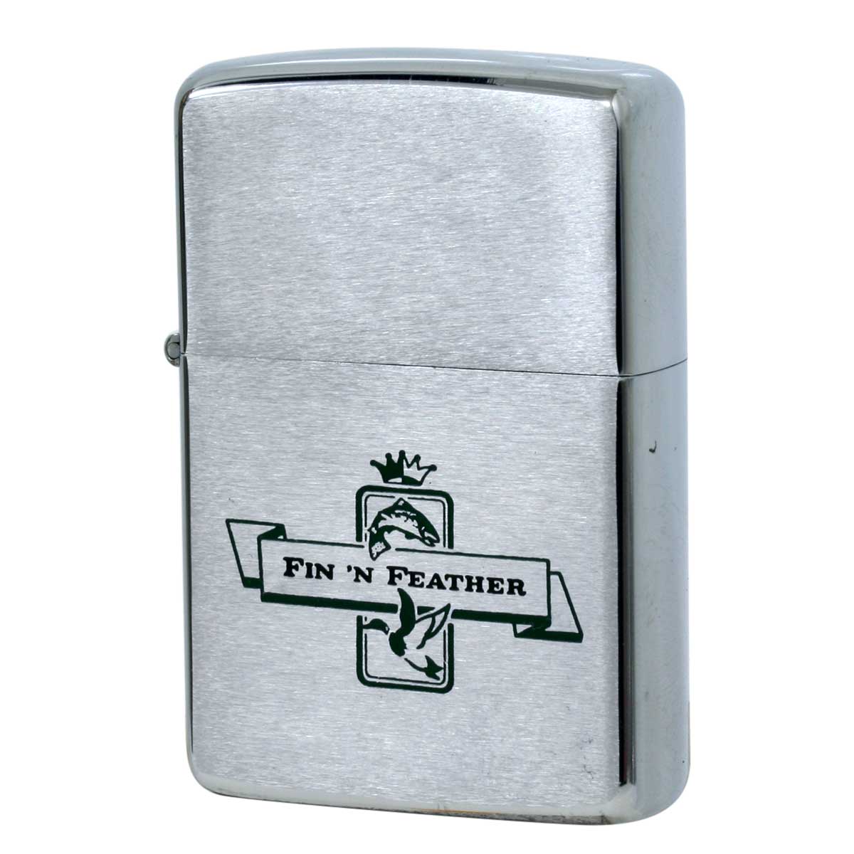 絶版/ヴィンテージ Zippo ジッポー 中古 1969年製造 FIN'N FEATHER  [C]使用感あり傷汚れあり