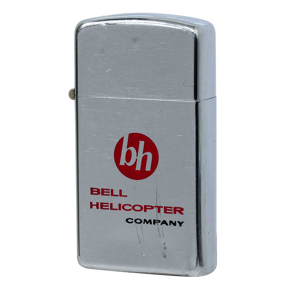絶版/ヴィンテージ Zippo ジッポー 中古 1964年製造 SLIM BELL HELICOPTER COMPANY  [C]使用感あり傷汚れあり