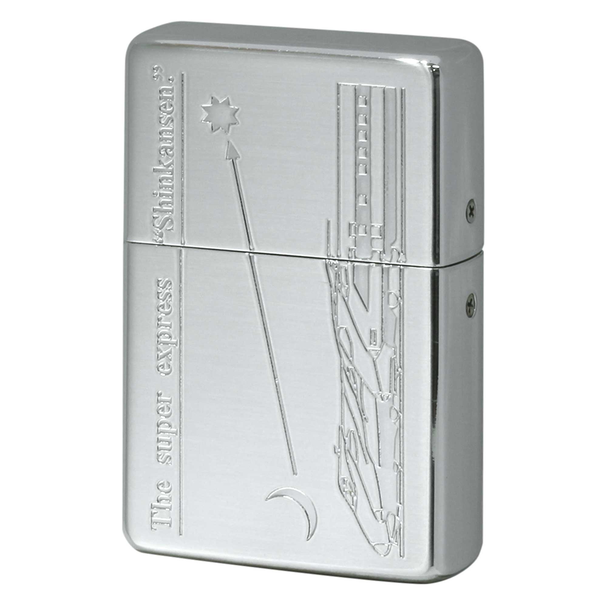 絶版/ヴィンテージ Zippo ジッポー 中古 1996年製造 TIME TANK POCKET CLOOK 新幹線 立て掛け時計  [N]未使用・新品