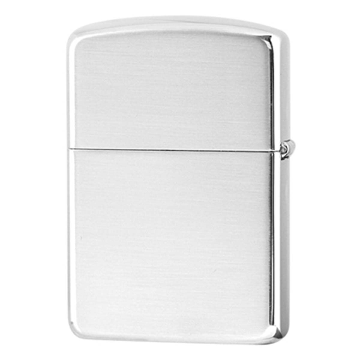 Zippo ジッポー アーマー 無地 100 ミクロン ＃162 サテーナ つや消し ブラッシュド 銀メッキ 80004