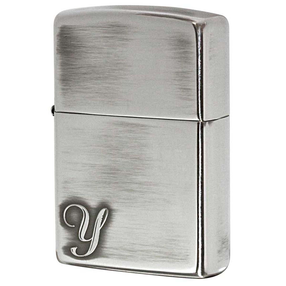 Zippo ジッポー アルファベット イニシャル The alphabet Y シルバーいぶし 80033 メール便可