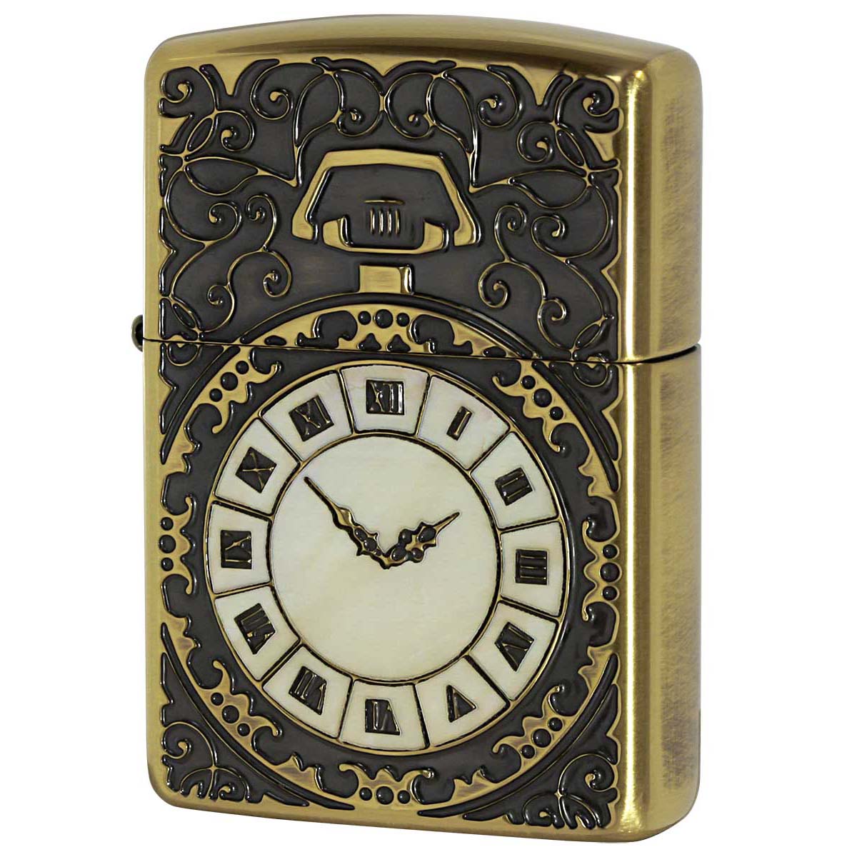 Zippo ジッポー アーマー シェルウォッチ 貝 インレイ 象嵌 ARMOR SHELL WATCH BS 2-81b ブラスいぶし 80065
