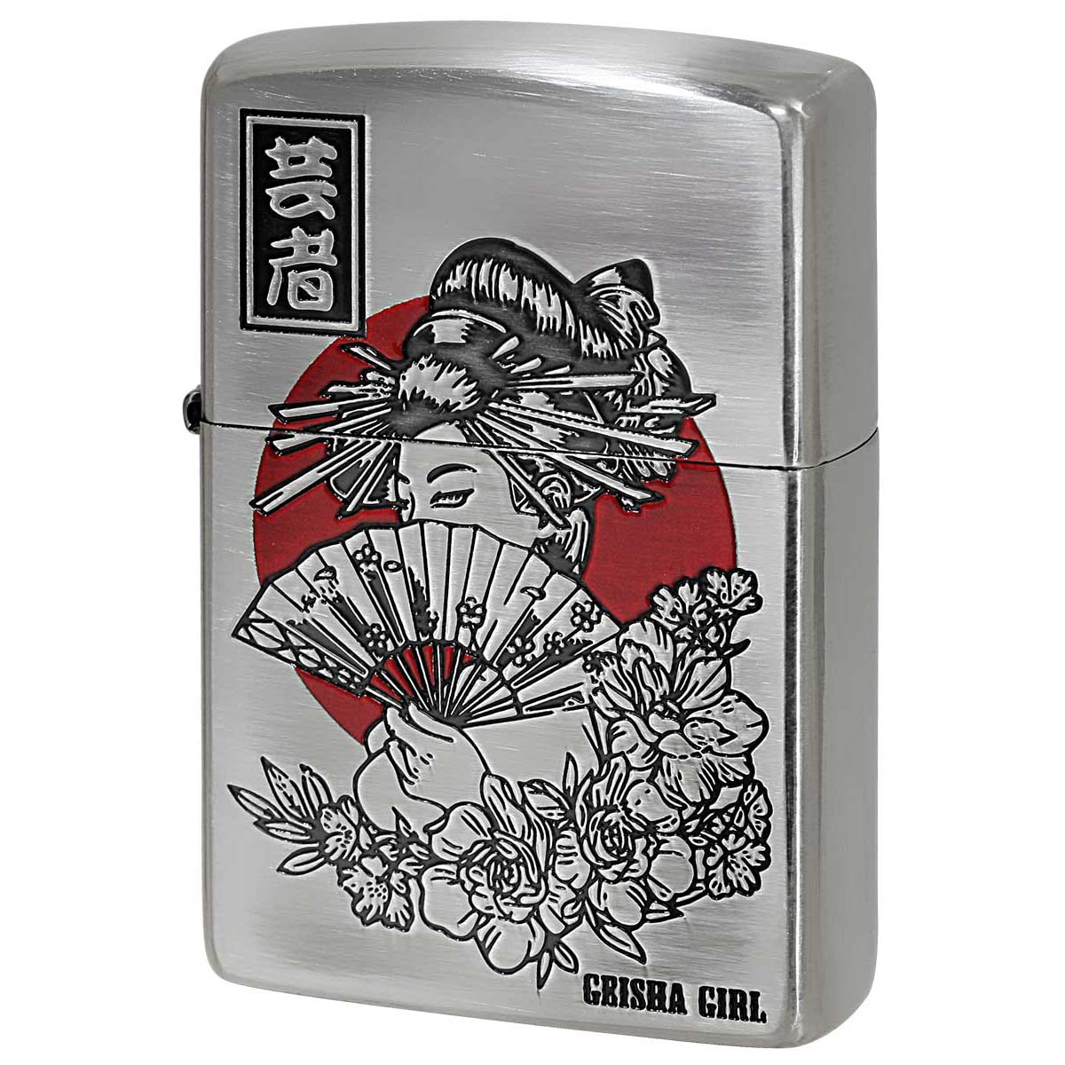 Zippo ジッポー 和柄 芸者 JAPANESE STYLE 2020 銀メッキ 80058