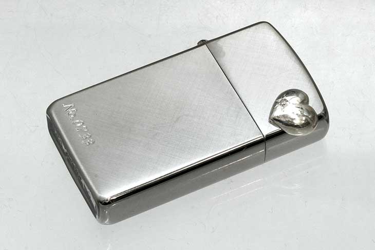 Zippo ジッポー 絶版・2002～2005年製造 Heart ornament 16SHD-P クロス メール便可