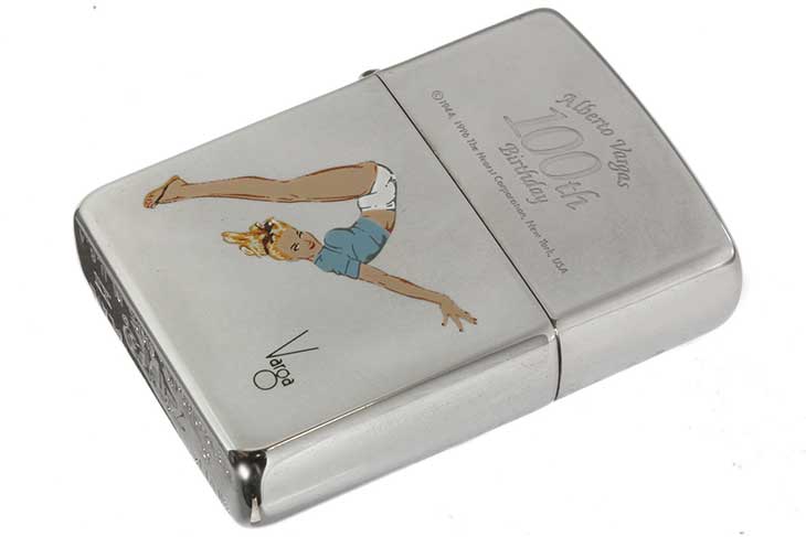 Zippo ジッポー 絶版・1996年製造 Windy Alberto Vargas Girl 100th Birthday B