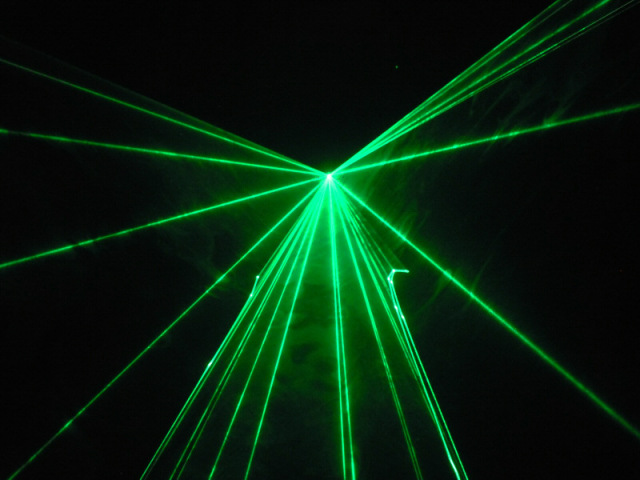 超小型 RGB 7カラーレーザーライト（レーザービーム）1000mw  