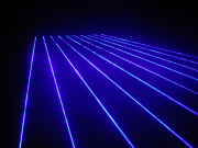 最新の光の演出にブルーレーザーカーテン　クラブ、バー、レストラン、展示会、イベントなどにおススメ 取り寄せ品 納期約3週間