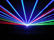 【高品質】高性能スキャナー搭載 ハイパワー5WフルカラーレーザーライトRGB-5X（レーザービーム）