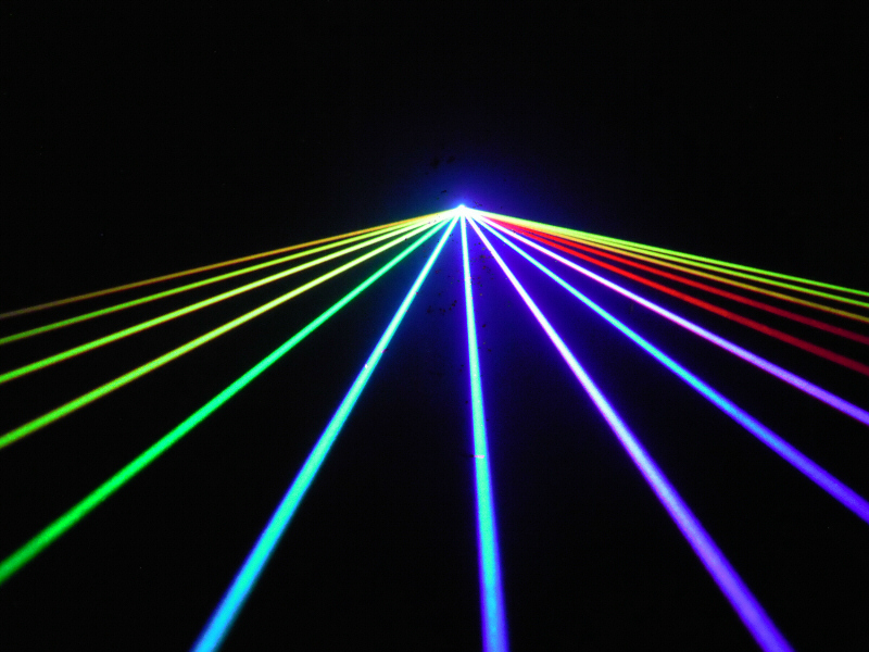 2W RGB フルカラーレーザーライト レーザービーム（エコノミータイプ）光学式スキャナーインテンシティー機能付