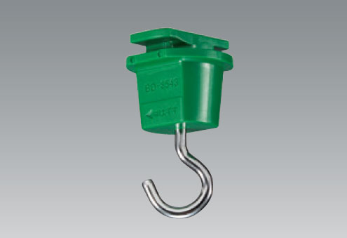 【即納】　BD-8543GR　UNITY/ユニティ　カラーダクトレール　POP用部材　吊フック　グリーン（緑色）　☆Bulie D-sense series COLOR DUCT☆