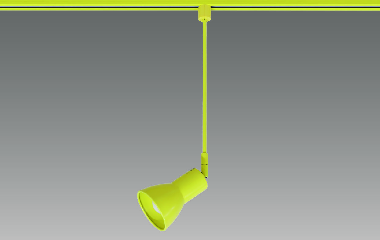 【即納】　BSL-5017YE　UNITY/ユニティ　LEDカラースポットライト　ライティングレール取付　本体イエロー　一般電球形LEDランプ　電球交換可能型　☆Bulie D-sense series COLOR SPOT コップ型 [E26] ロング☆　※LED電球別売