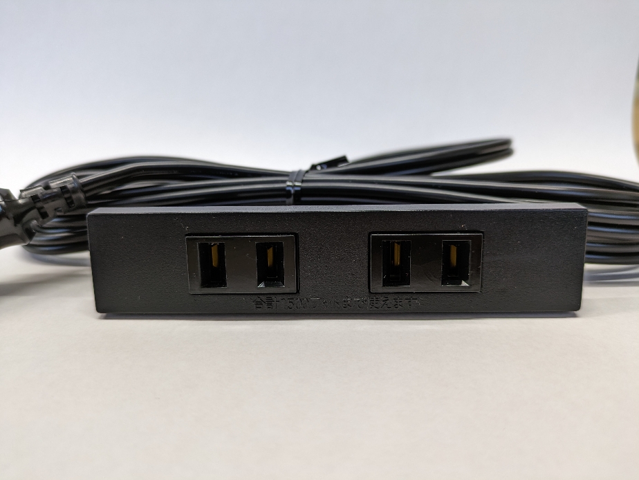 即納】 家具用コンセント R2014-BK 大和電器/YAMATO DENKI 埋込2口