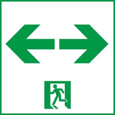 【即納】　ET-20715　TOSHIBA/東芝　LED誘導灯　B級 高輝度通路両矢印表示板