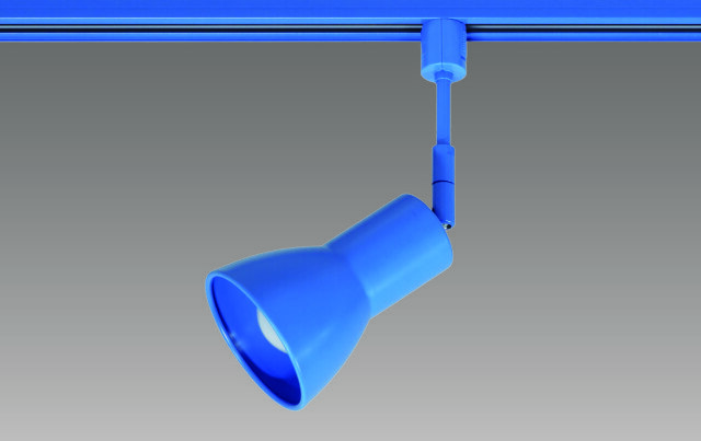 【即納】　BSL-5016BL　UNITY/ユニティ　LEDカラースポットライト　ライティングレール取付　本体ブルー　一般電球形LEDランプ　電球交換可能型　☆Bulie D-sense series COLOR SPOT コップ型 [E26]☆　※LED電球別売