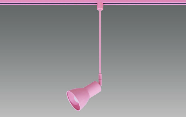 【即納】　BSL-5017PK　UNITY/ユニティ　LEDカラースポットライト　ライティングレール取付　本体ピンク　一般電球形LEDランプ　電球交換可能型　☆Bulie D-sense series COLOR SPOT コップ型 [E26] ロング☆　※LED電球別売