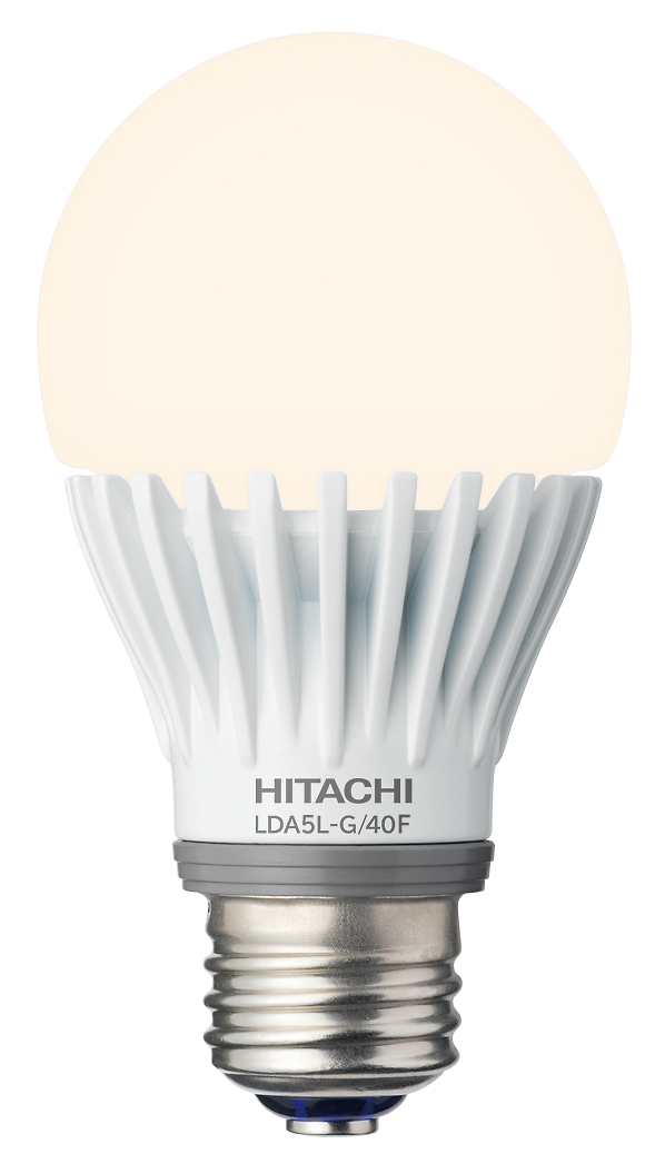 【特売品・在庫限り】　LDA5L-G/40F　(10個入)　HITACHI/日立　LEDランプ　一般電球形40W相当　径60mm　口金E26　電球色　広配光タイプ　☆一般電球形LEDランプ☆