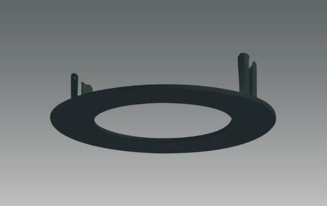 【即納】　BPA-150/100/B　UNITY/ユニティ　LEDダウンライト　リニューアルプレート　埋込穴150mm→100mm　本体ブラック　☆Bulie　Renewal Plate☆