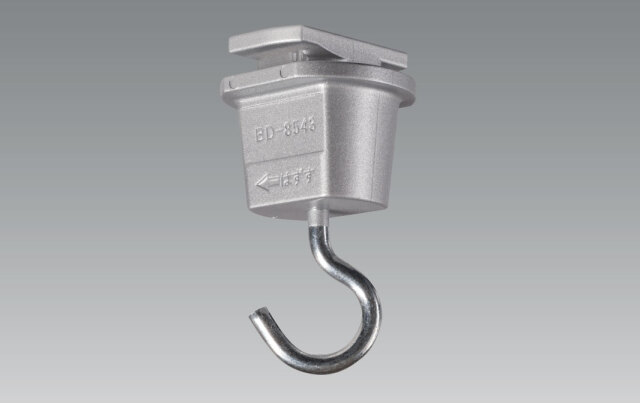 【即納】　BD-8543S　UNITY/ユニティ　ライティングダクトレール　POP用部材　吊フック　シルバー（銀色）　☆Bulie Silver series☆
