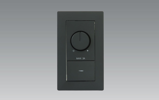 【即納】　TLC-0005KB　UNITY/ユニティ　LED調光対応専用調光器[300VA]　逆位相制御調光方式　ブラック　※プレート付