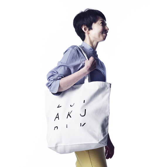 『３Letter Code Products.』 AKJ  ORIGINAL TOTE BAG（Lサイズ）【単品購入クリックポスト可】