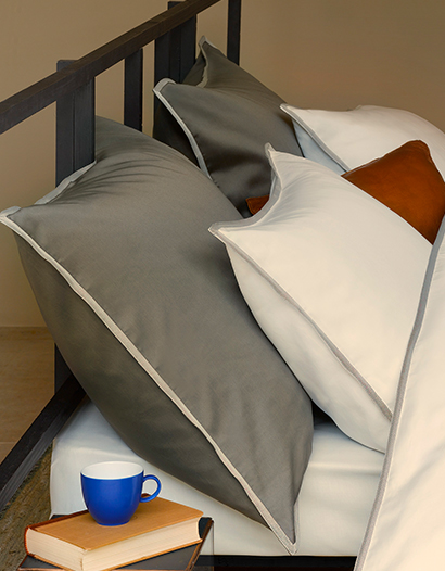 枕カバー【キング】全37色 エジプト綿(サテン織り・300TC) 【Borda】