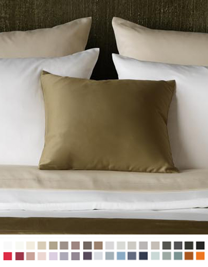 ユーロカバー 全37色 エジプト綿(サテン織り・300TC) 【Pella】