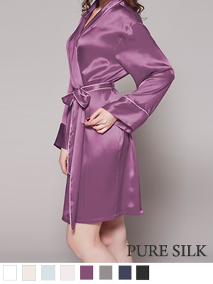 シルクローブ 全8色【レディース】 天然シルク100% (ライン入