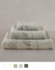 タオル 全6色 (600gsm)【Fanna】イニシャル刺繍