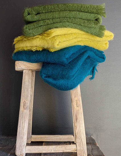 モヘアスロー 全22色【Mohair Throw】
