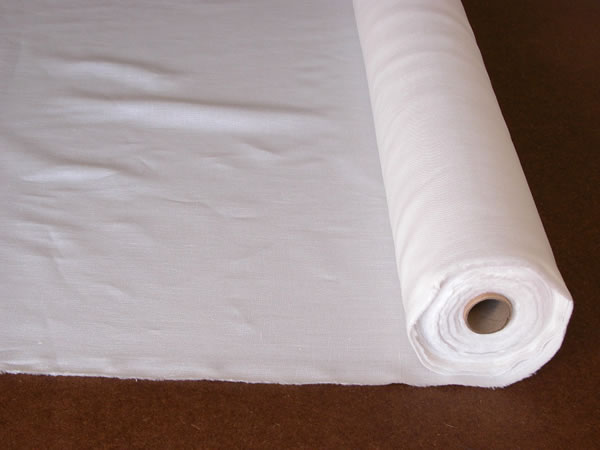 リネン生地ホワイト25番手