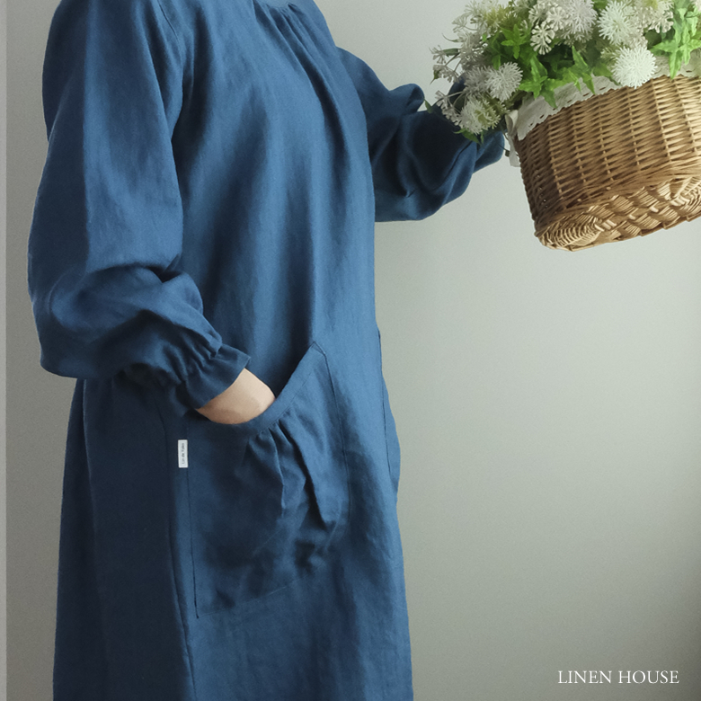 リネン かっぽう着