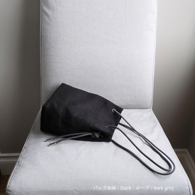 Y's リネンホーボーバッグ ドローストリング リネン ドローストリングバッグ スクエアタイプ ポーチ