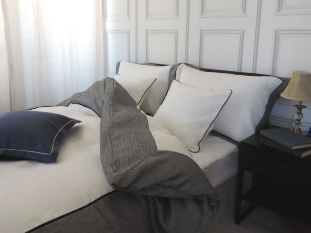 CLASSITE」リネンピロケース（枕カバー）Larch額縁式Mサイズ