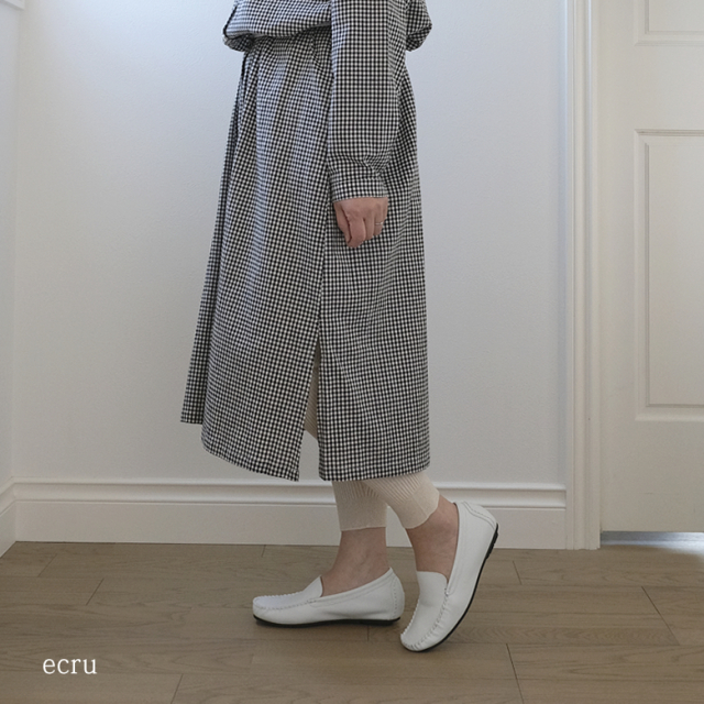 リネン コットン リブ編み おしゃれ レギンス 縫い目がない ホール