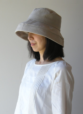 リネン 帽子