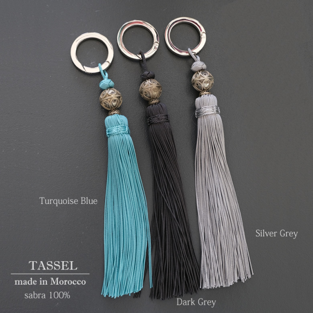 タッセル Mサイズ モロッコ製 バッグ チャーム アクセサリー