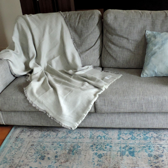 ウール混ブランケット