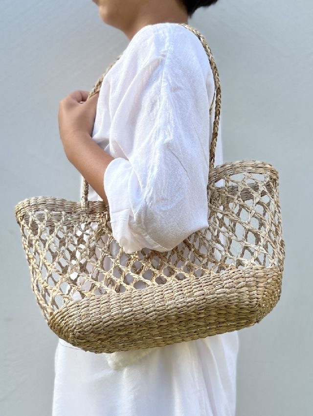 バナナワイドバスケットバック6