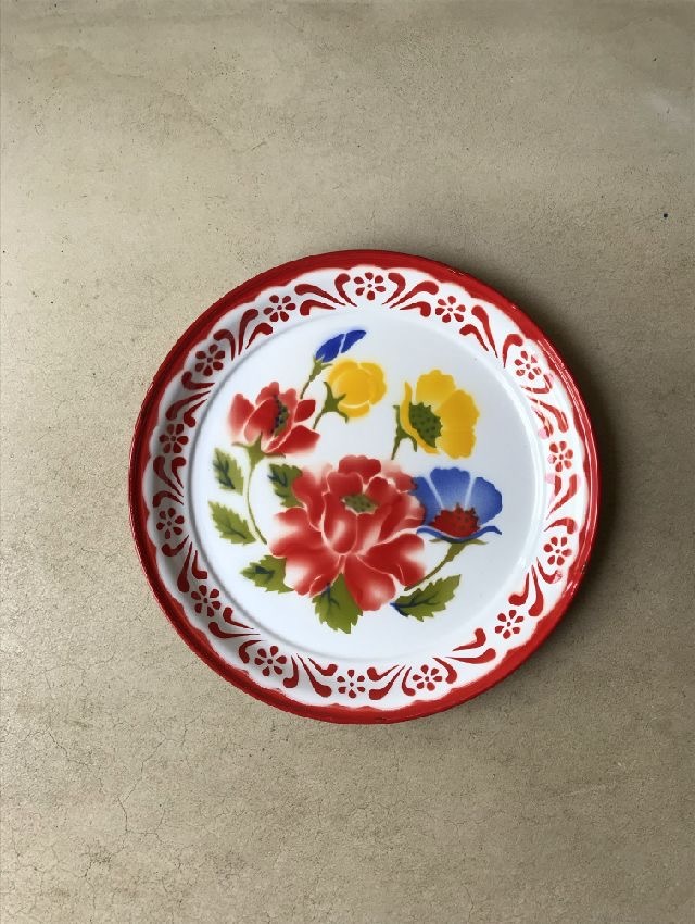 花柄盆35-3