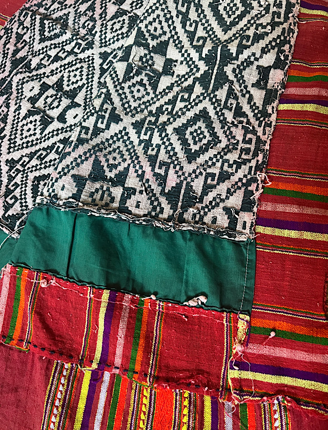 タイ族古布ブランケット