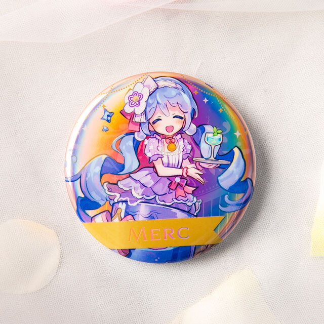 メルクストーリア 10th Anniversary コラボカフェ 【Glowlight】缶バッジ メルク