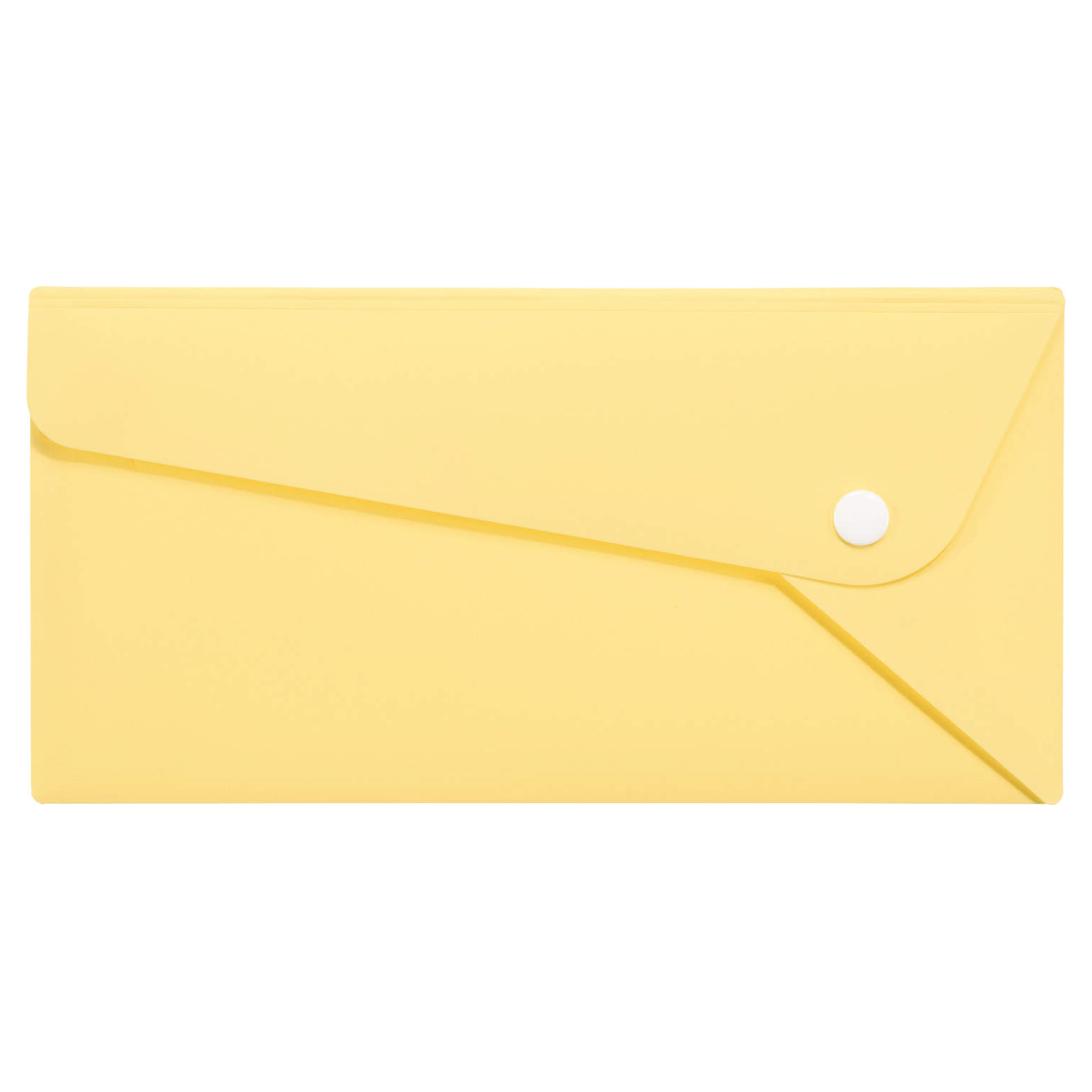 PPカラーホルダー　〈ペルト〉A4三つ折りサイズ　CF-61P　ペールイエロー（PY）　135-69　※3個入り/セット