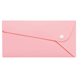 PPカラーホルダー　〈ペルト〉A4三つ折りサイズ　CF-61P　ペールピンク（PP）　135-65　※3個入り/セット
