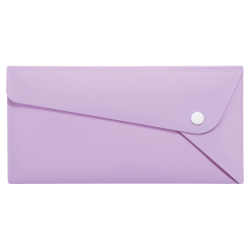 PPカラーホルダー　〈ペルト〉A4三つ折りサイズ　CF-61P　ラベンダー（LA）　135-67　※3個入り/セット