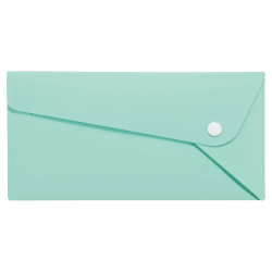 PPカラーホルダー　〈ペルト〉A4三つ折りサイズ　CF-61P　ミントグリーン（MI）　135-68　※3個入り/セット