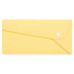 PPカラーホルダー　〈ペルト〉A4三つ折りサイズ　CF-61P　ペールイエロー（PY）　135-69　※3個入り/セット