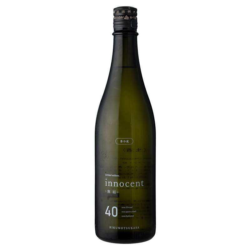菊の司酒造 innocent-無垢- 40  純米大吟醸無濾過生原酒 720ml　[箱なし] [158166] 【要冷蔵】